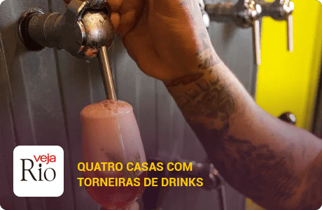 Quatro casas com torneiras de drinks